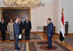 الرئيس السيسي يتسلم أوراق اعتماد أحد عشر سفيرا جديدا