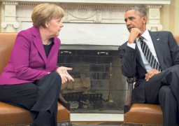 أوباما يبحث أزمة اللاجئين مع أنجيلا ميركل