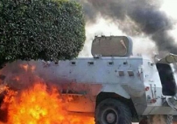 إستشهاد 3 مجندين إثر استهداف سيارة شرطة بقذيفة (أر.بى.جى)‏ في شمال سيناء‏
