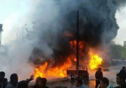 مجهولون يحرقون 11 سيارة بوسط اسطنبول