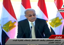 شريف اسماعيل: مشروع الـ1.5 مليون فدان شاهد على عزيمة المصريين على التحدى والبناء