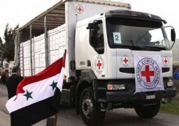 دخول أول قافلة مساعدات إلى داريا السورية المحاصرة منذ عام 2012