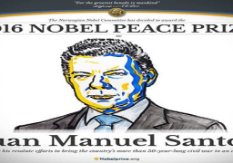 فوز الرئيس الكولومبي بجائزة نوبل للسلام عن عام 2016