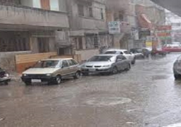 أمطار غزيرة على محافظة دمياط