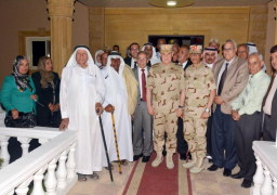 رئيس أركان حرب القوات المسلحة يلتقى رجال القوات المسلحة والشرطة بشمال سيناء ويشاركهم تناول الإفطار