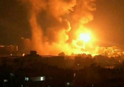 بالصور .. الاحتلال الاسرائيلى يشن عدة غارات ليلية على قطاع غزة
