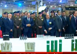الرئيس السيسى يتفقد أجنحة السعودية والإمارات بمعرض “إيديكس 2018”