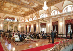 بالصور : سفراء ٣٠ دولة اجنبية في مصر يزرون قصر عابدين في إطار سياسة الدولة لإبراز المعالم الاثرية والتاريخية