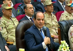 الرئيس السيسى : القوات المسلحة مسئولة عن الأمن القومى ومدنية الدولة بنص الدستور