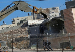 قوات الاحتلال الإسرائيلي تهدم ثلاثة منازل قيد الانشاء غرب جنين