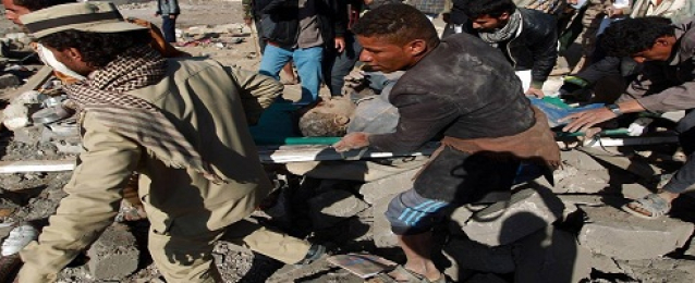 مصرع 91 من الحوثيين وإصابة العشرات فى القصف الجوى على اليمن