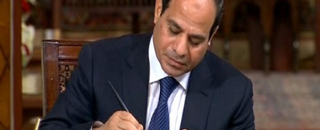 السيسي يصدر 5 قرارات جمهورية  بتنفيذ عدد من المشروعات و تنمية سيناء
