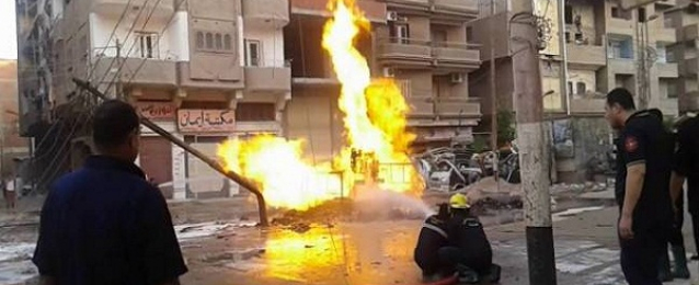 انفجار ماسورة غاز بشارع الهرم دون وقوع إصابات