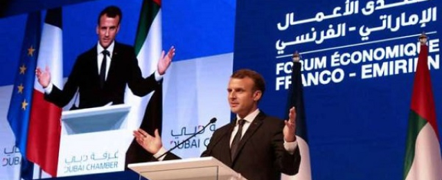 ماكرون يعلن عن اتفاق فرنسي-اماراتي لاستثمارات بقيمة مليار يورو