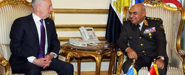 وزير الدفاع الأمريكى يؤكد لـ صدقى صبحى دعم بلاده لمصر فى محاربة الإرهاب