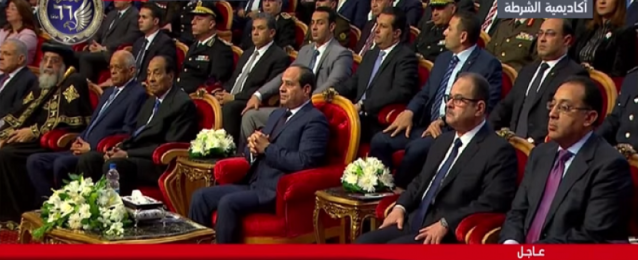 الرئيس السيسى يشهد الاحتفال بعيد الشرطة الـ 66 باكاديمية الشرطة بالقاهرة الجديدة