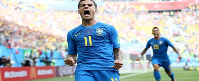 كوتينيو “أفضل لاعب” بمباراة البرازيل وكوستاريكا بالمونديال