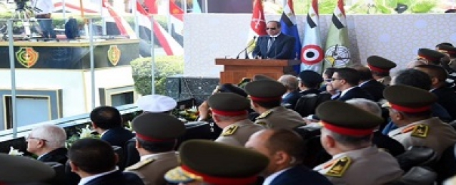 الرئيس السيسى يشيد بثورة 23 يوليو ويحذر من الأخطار التى تحيق بمصر والمنطقة