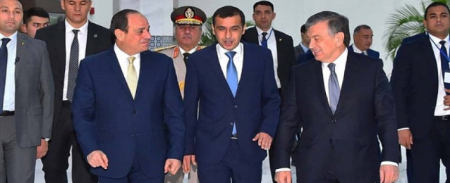 فى ثالث محطات جولته الآسيوية .. الرئيس السيسى يبحث مع رئيس أوزباكستان تطوير العلاقات الثنائية