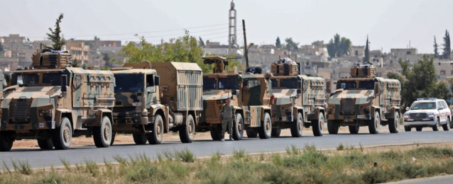 رتل عسكري تركي يدخل مناطق سيطرة المعارضة شمال غرب سوريا