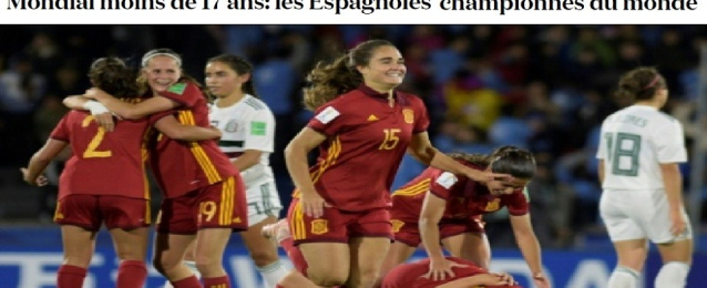 “لاكروا”: الإسبانيات بطلات مونديال كرة القدم تحت الـ17 عاما