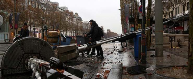 هدوء حذر فى مناطق أعمال الشغب بالعاصمة الفرنسية باريس