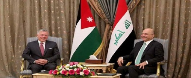 العاهل الاردني يجري محادثات مع الرئيس العراقي في أول زيارة لبغداد منذ عشر سنوات