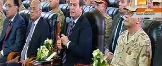 الرئيس السيسي : ما تشهده سيناء جهد غير مسبوق .. والمشروعات مجرد بداية فقط