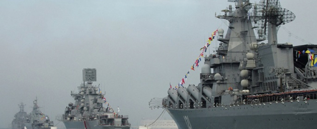 سفينتان حربيتات روسيتان تدمران هدفا بحريا فى بحر اليابان