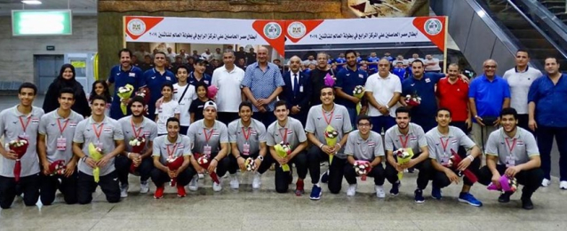 المنتخب الوطني لناشئي الطائرة يعود للقاهرة بعد حصوله على المركز الرابع في بطولة العالم بتونس