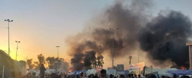 67 قتيلاً و جريحاً خلال اشتباكات دامية بين متظاهرين وانصار مقتدى الصدر فى الناصرية جنوب العراق