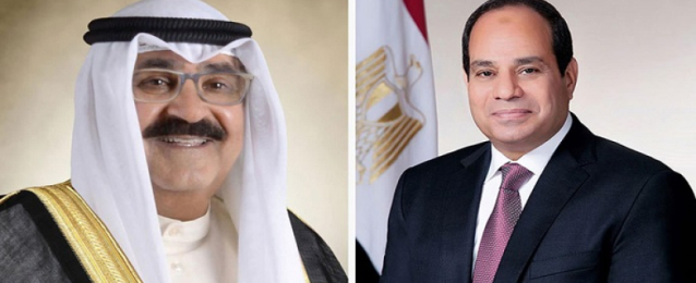 الرئيس السيسى يستقبل أمير الكويت فى مستهل زيارته إلى القاهرة