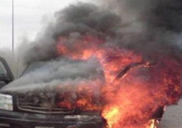 طلاب إخوان يشتبكون مع الأمن بجامعه المنصورة وإحتراق سيارة شرطة