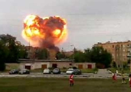 مقتل عشرة أشخاص في انفجار بمستودع ذخيرة فى روسيا