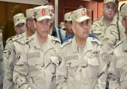 صبحي يتفقد عناصر الشرطة العسكرية المشاركة في قوات حفظ السلام بمالي