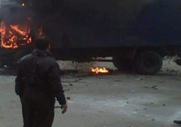 الإخوان يحرقون سيارة أمن مركزي بالإسكندرية.. والأمن يضبط 10 من أنصار مرسي