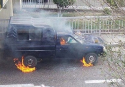 الحماية المدنية تخمد حرائق في 5 سيارات شرطة ببورسعيد