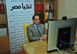 السيسي يتحدث بالكونفرانس مع اهالي اسوان مساء اليوم