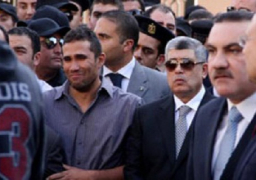 وزير الداخلية يتقدم الجنازة العسكرية لشهيد الامن المركزى بسيناء