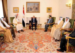 الرئيس السيسي يستعرض مع رئيس مجلس الأمة الكويتي العلاقات بين البلدين