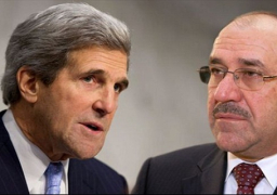 المالكي يبحث مع كيري التطورات الأمنية في العراق
