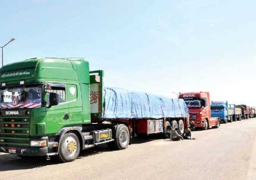 بدء وصول الشاحنات المصرية التى كانت محتجزة بليبيا