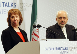 اجتماع تشاوري بين آشتون وظريف لبحث التقدم في مفاوضات الجولة السادسة