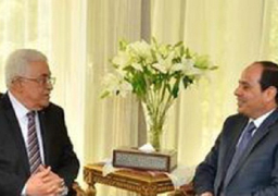 السيسى يبحث مع ابو مازن مستجدات الأوضاع بالاراضى الفلسطينية