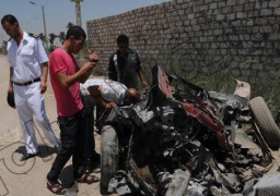 بالصور.. نرصد واقعة التفجير بمركز الصف صباح اليوم.. وننشر أسماء الجناة