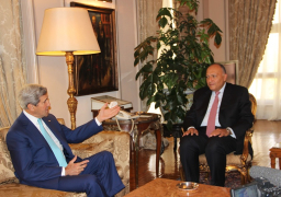 ختام مباحثات وزير الخارجية مع نظيره الأمريكي جون كيري