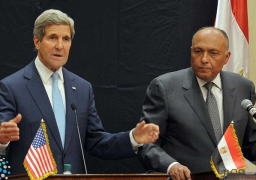 وزير الخارجية ونظيره الأمريكي يبحثان كيفية إحتواء الأزمة الفلسطينية