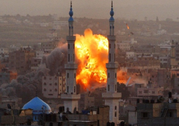 الطيران الحربي الإسرائيلي يواصل قصف غزة وارتفاع عدد الشهداء الى 24
