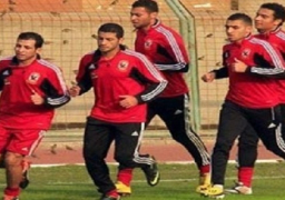 الأهلى يؤدى مرانه الرئيسى لمواجهة نكانا فى فرنسا