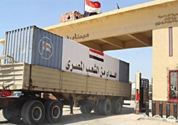 إعادة المساعدات المصرية المتوجهة إلى غزة بسبب شدة القصف الاسرائيلى